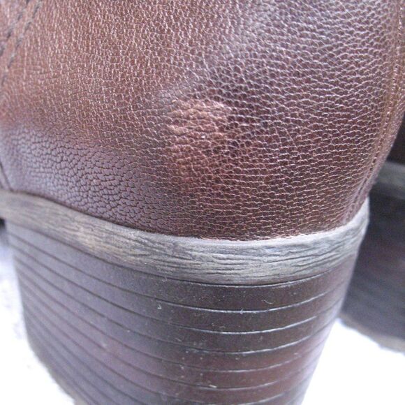 Brown Buckle  Ankle Boots - Picture 6 of 9